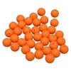 105pcs 15mm Silicone Beads Bulk Round Silicone Beads Loose Beads for Bracelet Necklace Keychain Making Orange