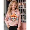 Dětské mikiny s kapucí 3D potisk Kreslená liška Streetwear Chlapci Dívky Unisex Mikiny Oversized mikina s kapucí Kawaii Pulovry Teplákové soupravy Oblečení