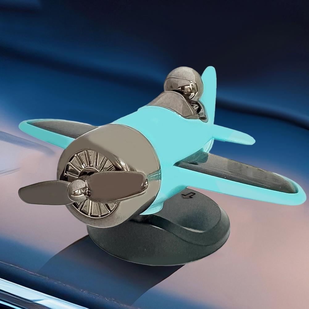 ABS Material Pilot Car Decoration Solar Propeller Ornament Car Interior Decor