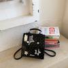Korean Solid Color Polka Dot Backpack Women's New Fashion Foreign Style Handbag Trendy Casual Foreign Style Small Schoolbag