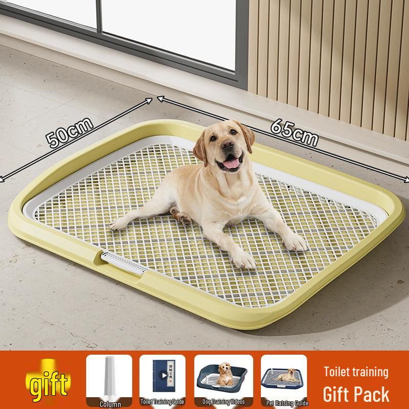 Plastic Grid Dog Toilet Pad: Anti-Stepping Design, Easy-to-Clean, Enlarged Size, Urine-Separating Potty Tray