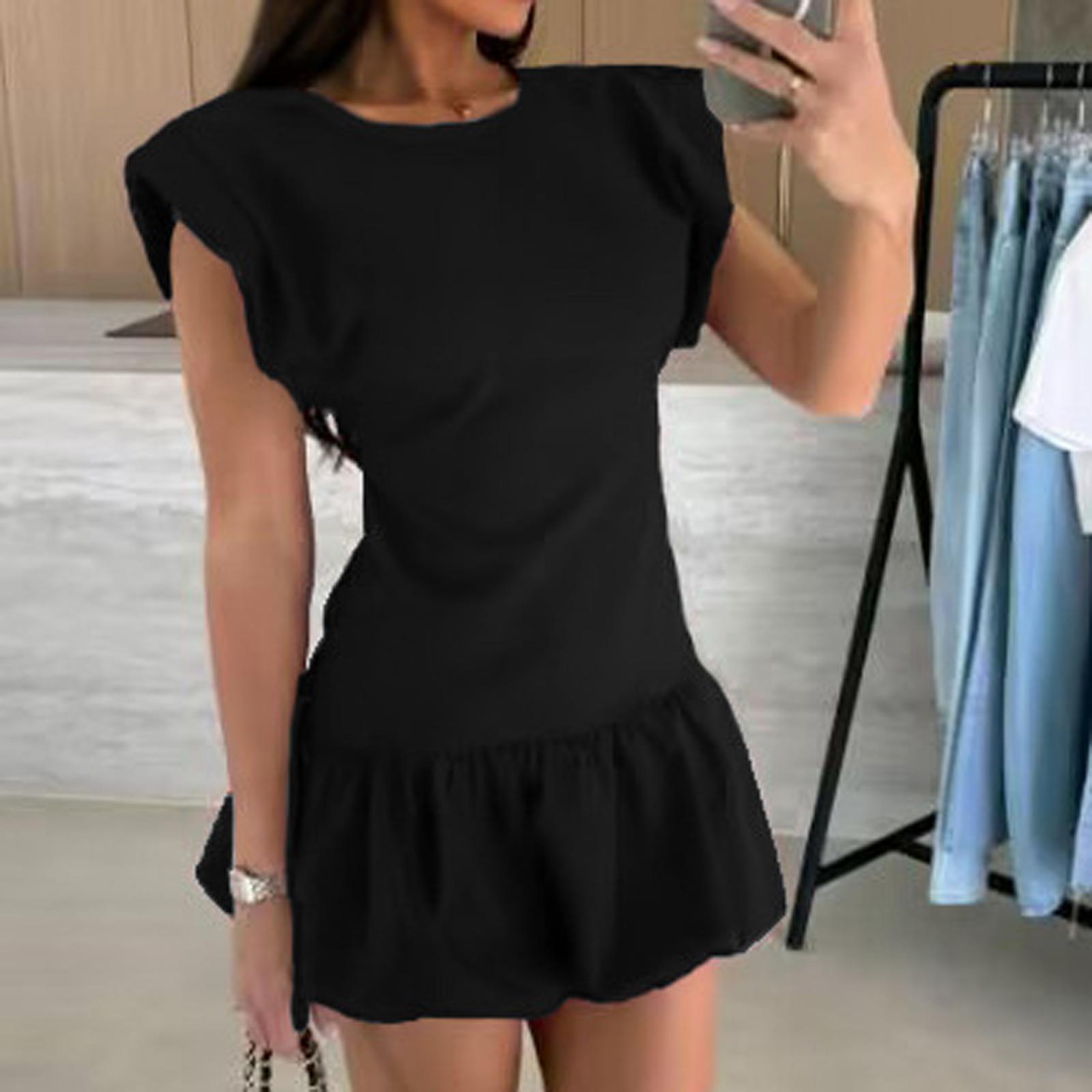 Women s Fashion Color Sleeveless Dress L