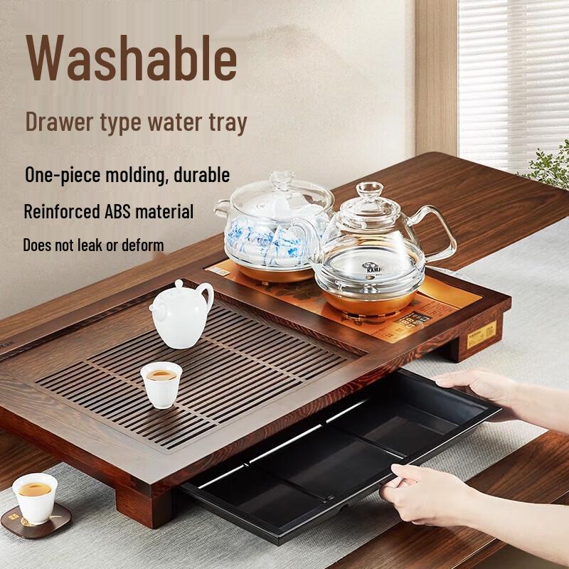 Jinzao Wenge Wood Automatic Kung Fu Tea Set