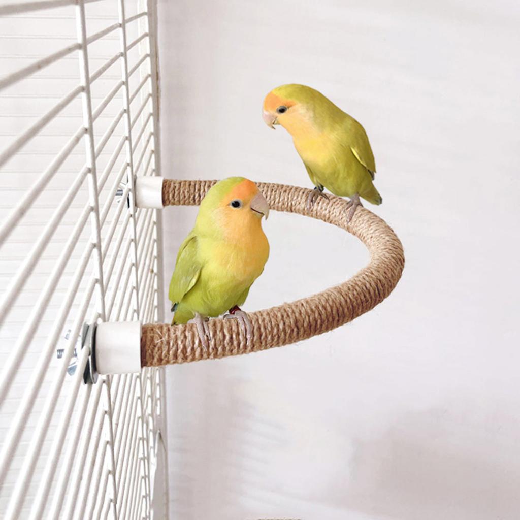 Parrots Grinding Scratchers Perch Cage Mount Bird Stand Cage Toy Rod Swing Rack Toy Grinding Perch Supplies