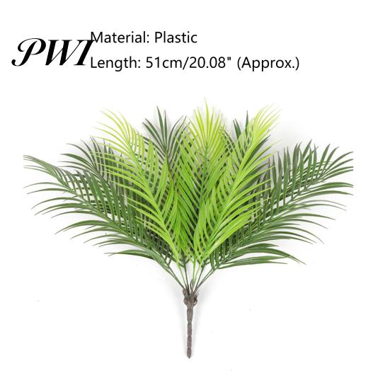 1 bouquet di plastica artificiale, ferro, foglia, pianta verde, parete, casa, ufficio, negozio, arredamento