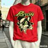 Poison Band World Tour T Shirt Unisex Unisex Fashion Vintage Hip Hop Streetwear Male Tshirts Oversized Unisex Harajuku Hip Hop Soft