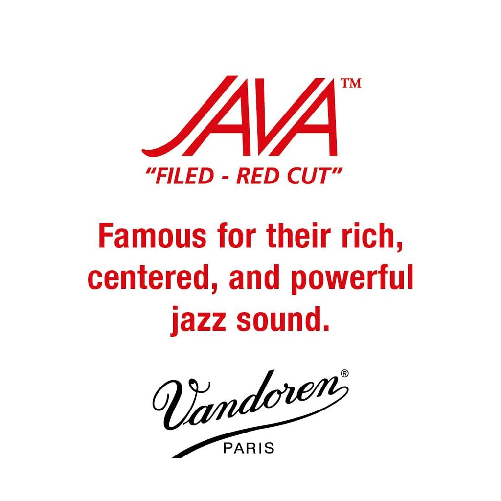 Vandoren Tenor Sax Reed JAVA Red Cut Hard 3 5pcs