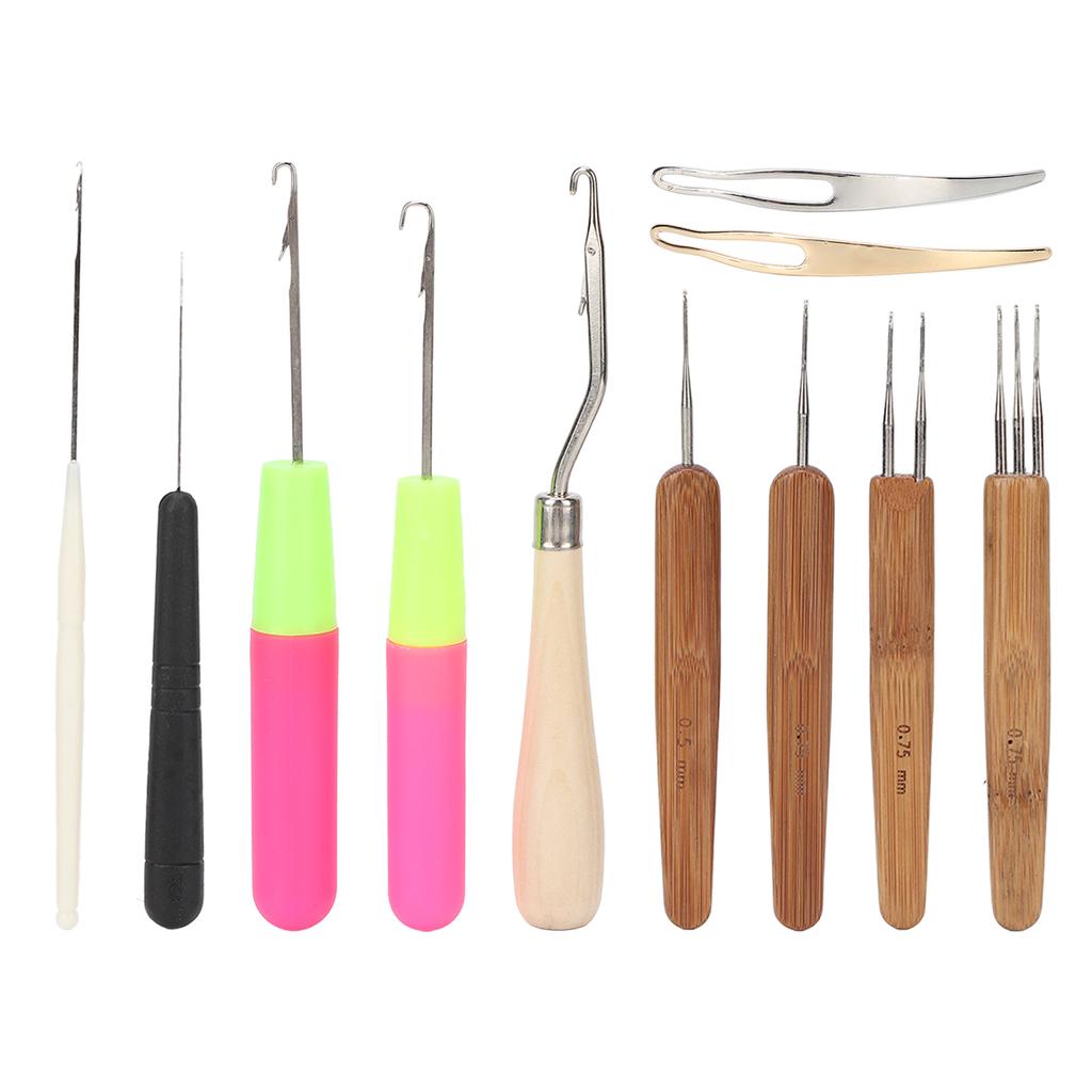 Alloy DIY Dreadlocks Crochet Hook Comfortable Handle Wide Application Crochet Needle