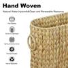 Handmade Woven Storage Basket, Simple Desktop Snack Storage Basket, 2 Pcs Straw Woven Storage Basket