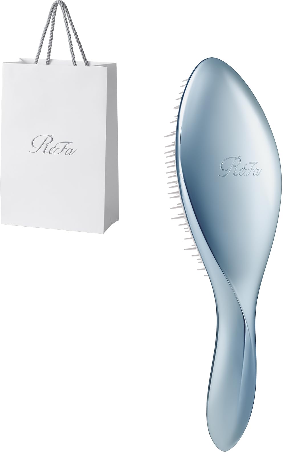 Official Store ReFa AILE BRUSH with Shopping Silver Sky [Amazon Exclusive] Bag,