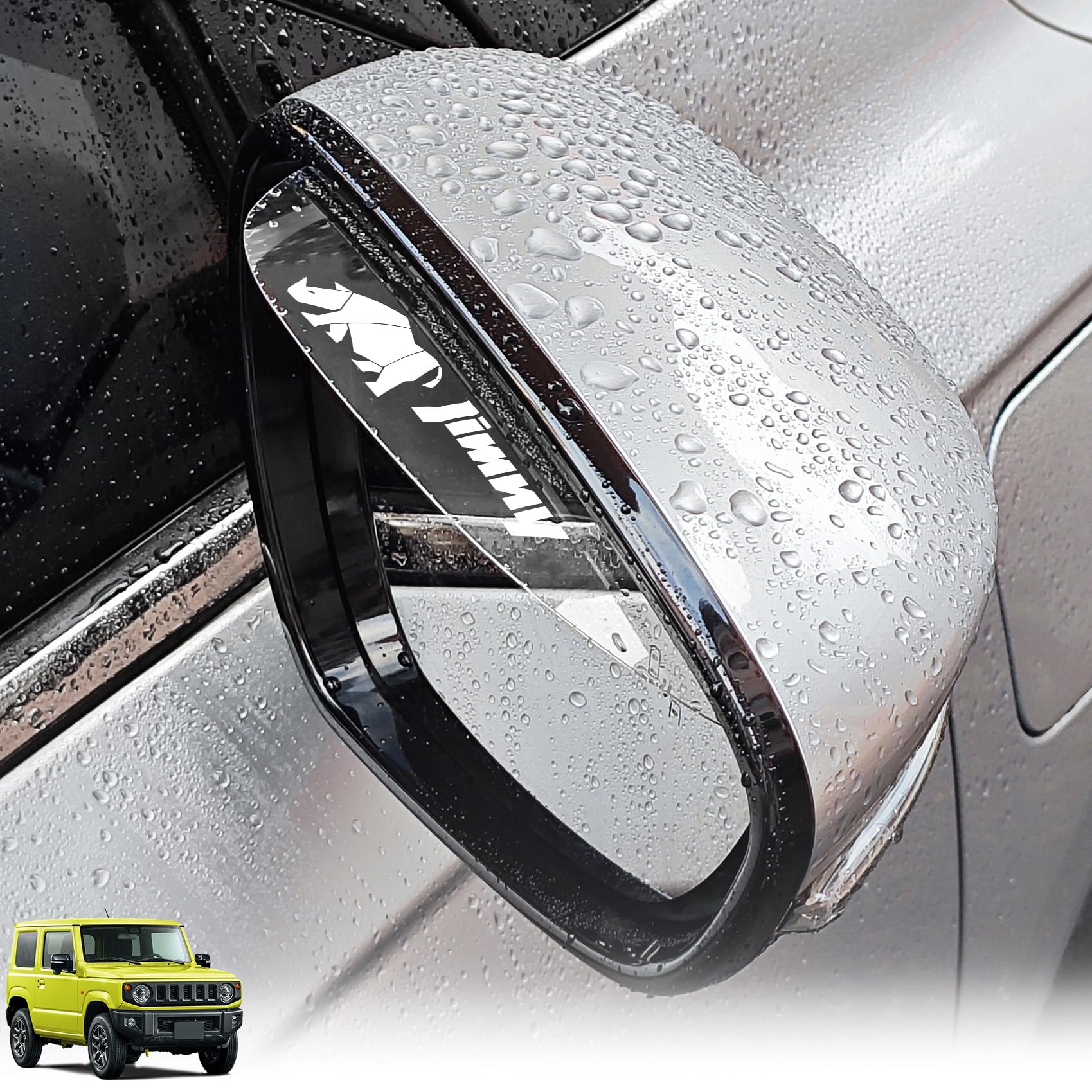 

SUVVNE Jimny Dedicated Door Mirror Visor JIMNY Compatible Dedicated Logo Easy Installation Side Mirror Visor Mirror Visor Rain and Snow Protection