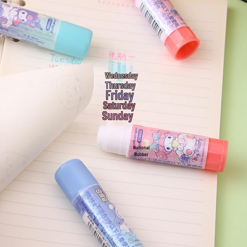 Sanrio High Viscosity Cute Cartoon Glue Stick for DIY and School Projects