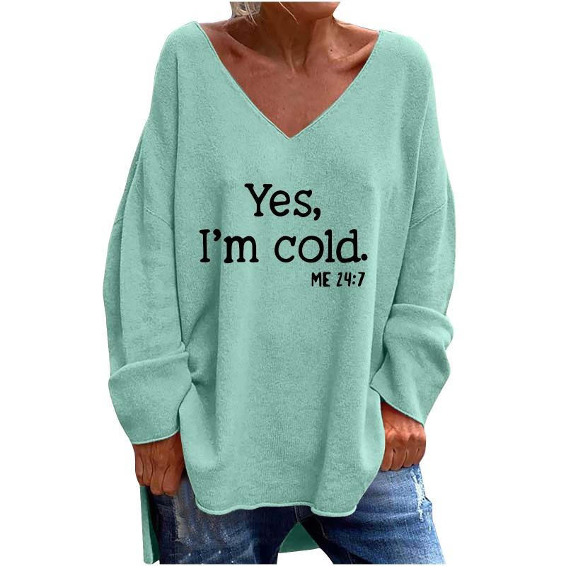 IHUASU Women's Fashion Casual V-Neck Long Sleeve Blouses & Shirts