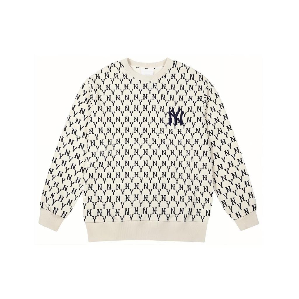 MLB New York Yankees Sweatshirts Unisex White Crew Neck Moderate 31MTM2041-50I