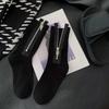 Tide Brand Niche Design Metal Zipper Cotton Socks Heavy Industry Punk Versatile Personality Vacuum Packaging Socks