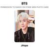 BTS PERMISSÃO PARA DANÇAR NO PALCO MINI CARTÃO FOTOGRÁFICO Fotocarteira Oficial