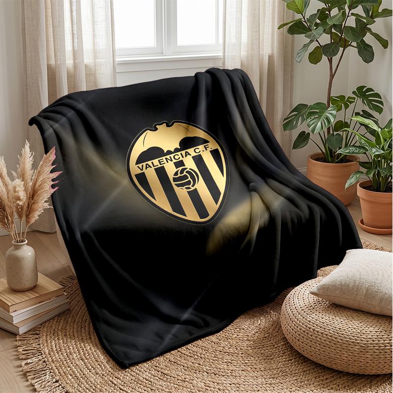 Valencia FC Soft Flannel Fleece Blanket Lightweight Cozy Warm Throw Blanket For Sofa Bed Home Decor