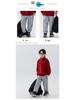 Boys' Plush Fleece Sweatpants - 2025 Autumn/Winter Collection: Thick, One-Piece, Loose Fit for Older Kids
