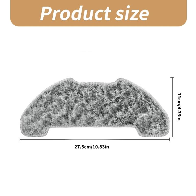 Convenient Mop Cloths Sweeping Robot Mop Cloth Sweeping Robot Replacement Part Microfiber Texture Mopping Cloths