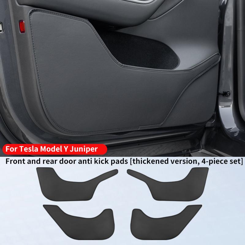For Tesla Model Y Juniper/Model 3 Highland/Model YL Door Kick Pad, Front and Rear Door Panel Protection Pad, 4-Piece Set
