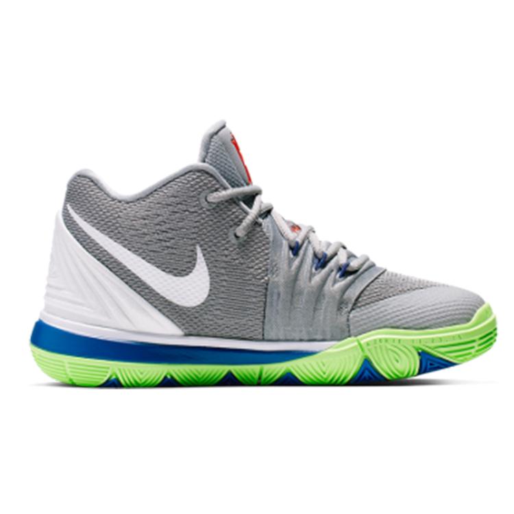 Nike Kyrie 5 Wolf Grey Lime Blast PS AQ2458-099