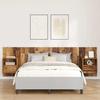 Headboard with Cabinet and Drawers 3 Pcs Reclaimed Wood Effect Particleboard