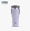 TYESO 600ML Car Coffee Cup Thermos Bottle Stainless Steel Vacuum Flask With Straw Outdoor Sports Thermal Cup Hot & Cold Mug