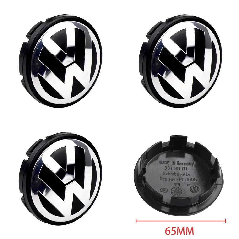 2026 Hot For VW VOLKSWAGEN 4PCS 55mm/60mm/63mm/65mm/Car Styling Wheel Center Cap Hub Covers Badge Accessories For VW VolkswagenJD3