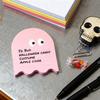 Ghost Shape Sticky Notepad Halloween Themed Memo Pads Adhesive Daily Planner