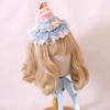 Original Lolita Handmade Pink and Blue Lace Anthony Cake Top Hat Lolita Cute Sweet Lo Mother Dress Up