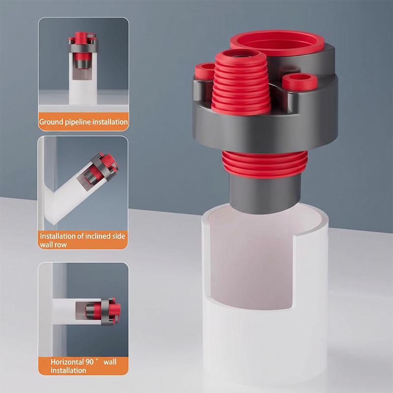 Kitchen Sink Integrated Three-way Drainage Pipe Anti-odor Sealing Plug Water Purifier Anti-odor Diverter