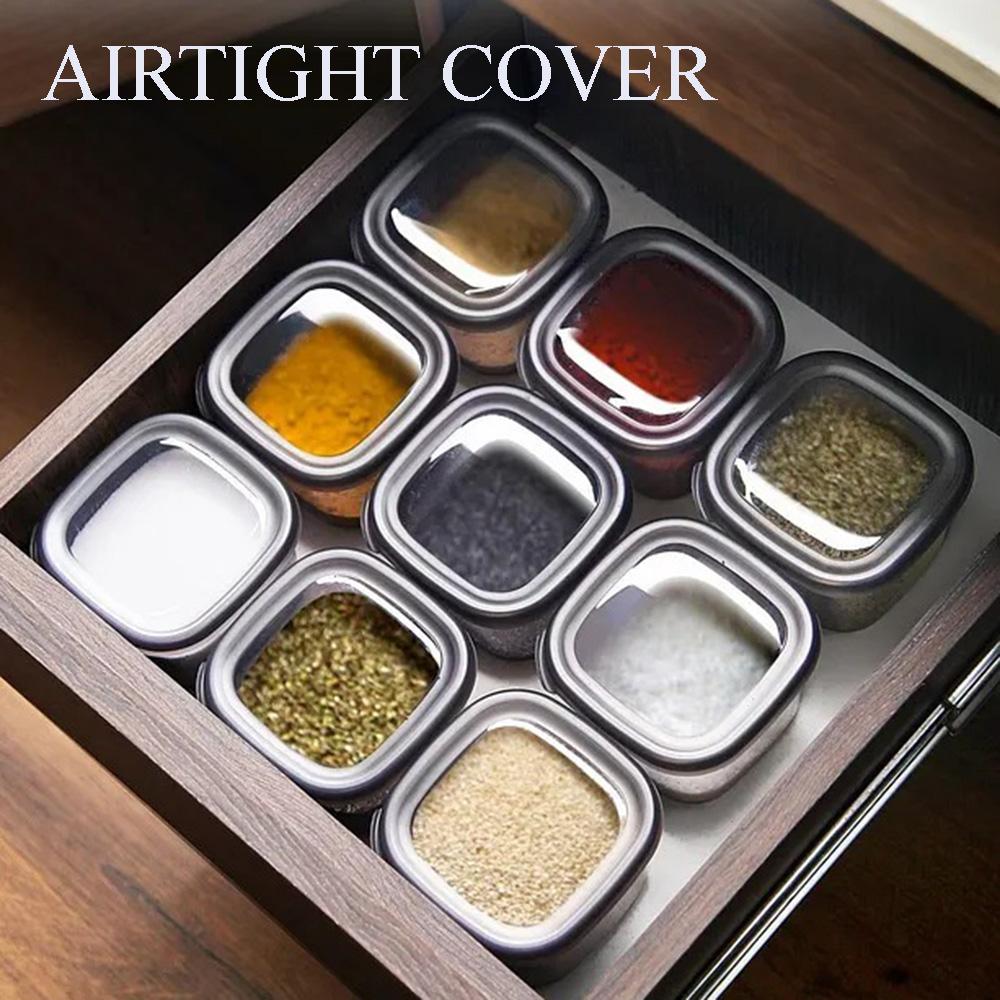 Luftdichte Lebensmittelaufbewahrungsbehälter-Sets – Transparenter BPA-freier Vorratskammer-Organizer, Stapelbare auslaufsichere Snackgläser für die Küche