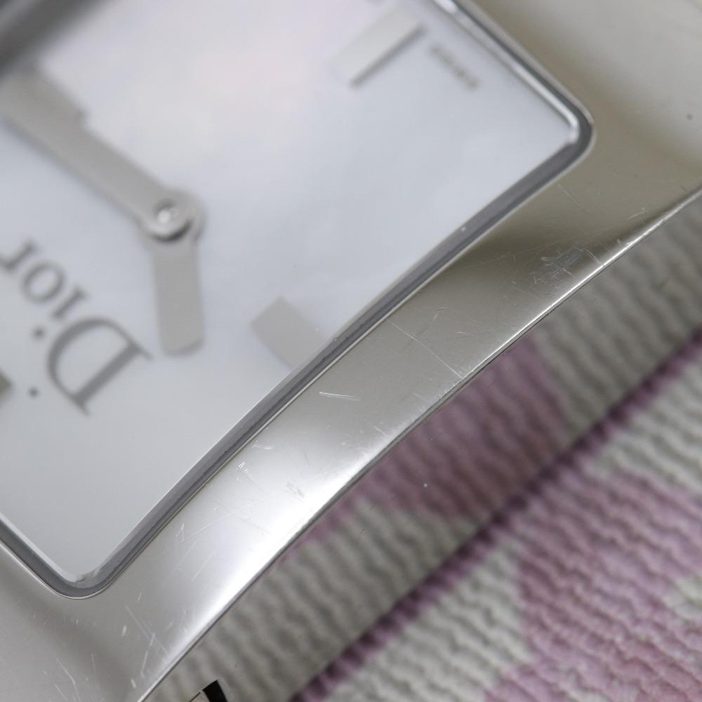 Dior Maris Watches D78-109 White shellDial Stainless Steel/leather Quartz Analog display Women Used