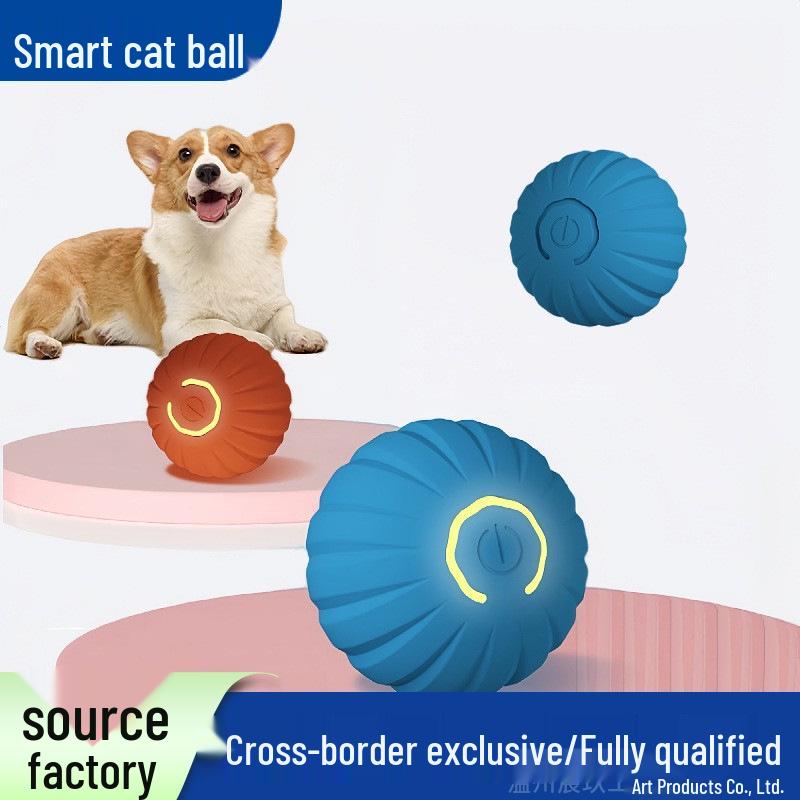 

Smart Electric Bouncy Ball: Interactive Pet Toy for Dogs and Cats синий