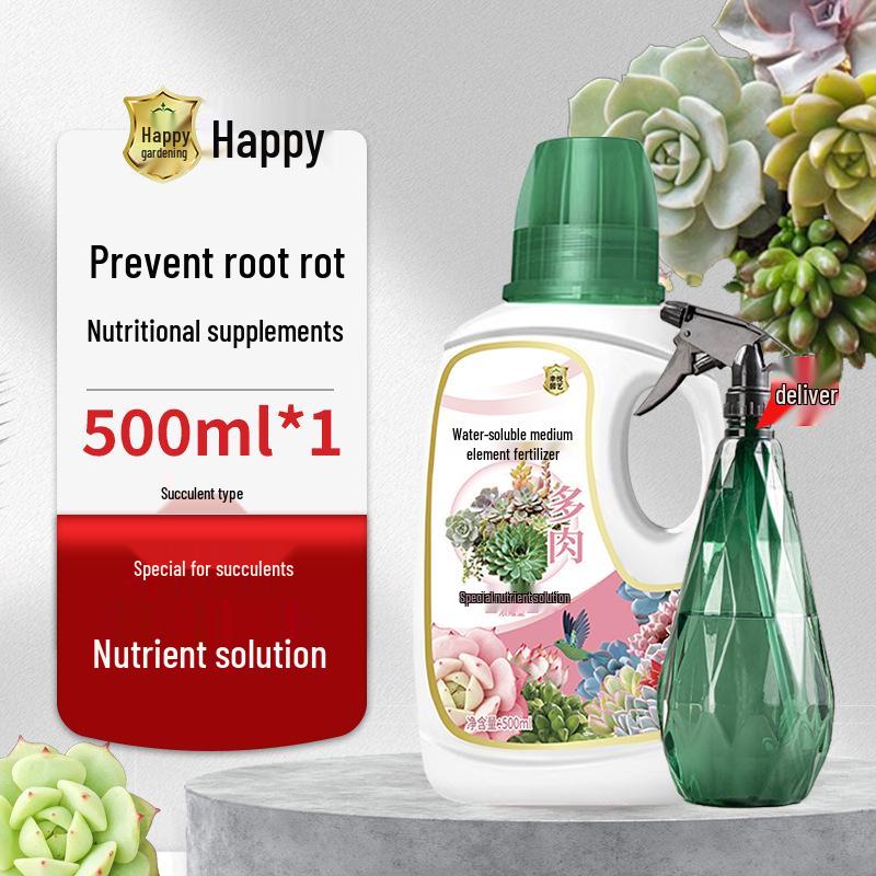 Compact Succulent Growth Hormone & Color Enhancer - Anti-Etiolation Dwarfing Nutrient Solution