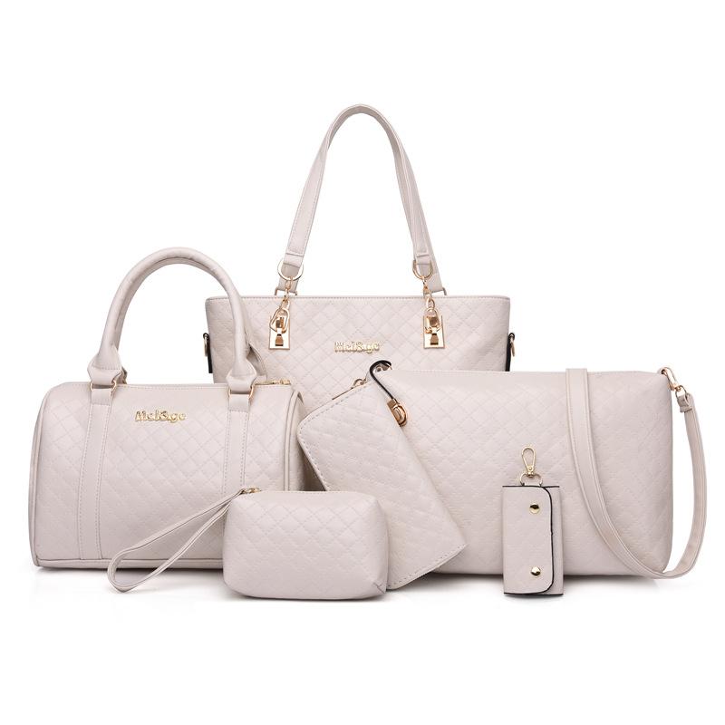 Damentasche neues Fünf-teiliges Set mit großer Kapazität, Mutter-Kind-Tasche, modische und einfache einseitige tragbare Umhängetasche