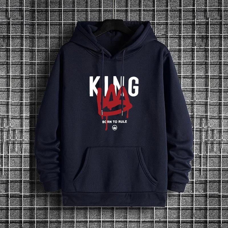 Male Autumn Winter Trendy Warm Hoody Outwear 2025 New Arrival Men's Hooded Sweatshirt Urban Casual Fashion Hoodies Streetwear