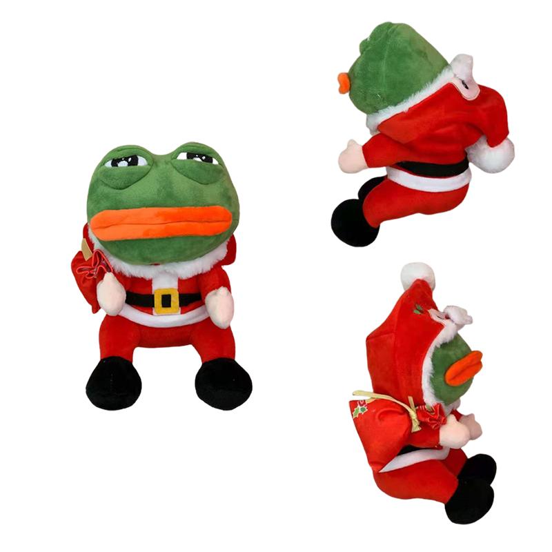 The Frog Pepe Christmas Happy New Year Anime Plush Stuffed Toy Cosplay Sad Frog