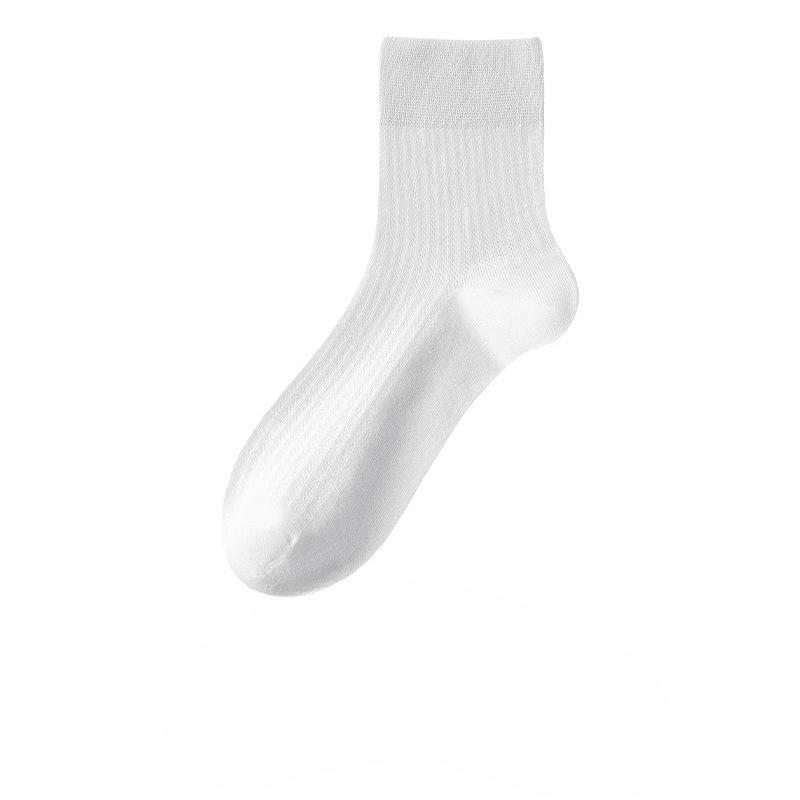 

Pure Cotton Socks - Men s Summer Ultra-thin, Open-weave, Breathable Mid-calf Socks, Odor-resistant and Sweat-absorbent Cotton, Bone-free Socks 1 pair