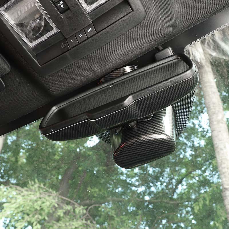Interior Rearview Mirror Panel Decoration Protective Cover For Dodge Challenger 2015 Up Car Interior Accessories