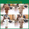 Teddy Plush Bear Keychain Pp Cotton Filled Bag Decor  Kids Gift Stuffed Animal