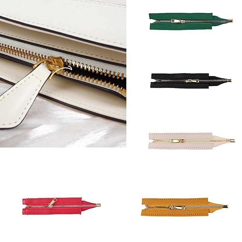 Reißverschluss für gewebte Taschen, Hardware, Pu-Leder, Reißverschluss, Nähzubehör für Kleidung
