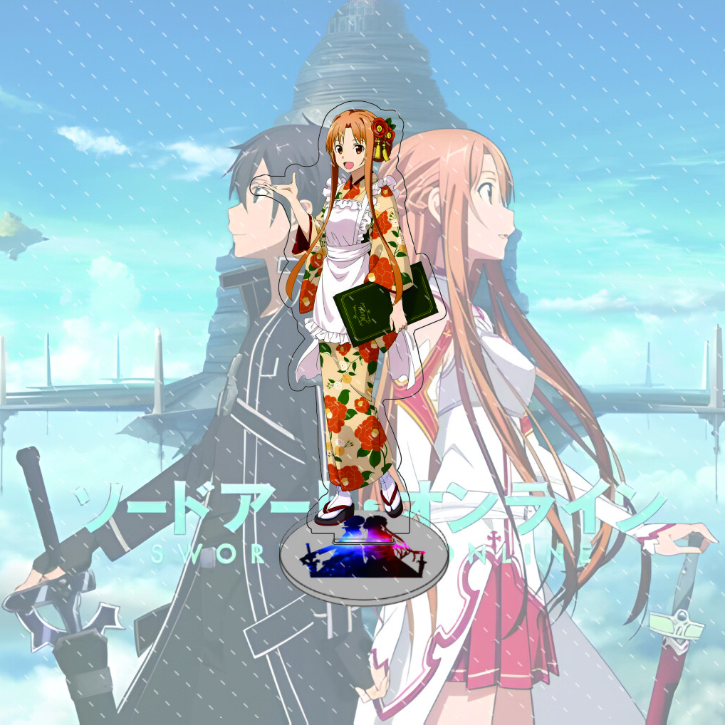 Anime Sword Art Online 15cm Acryl-Ständer Modell Action Schreibtischdekoration Sammlergeschenk