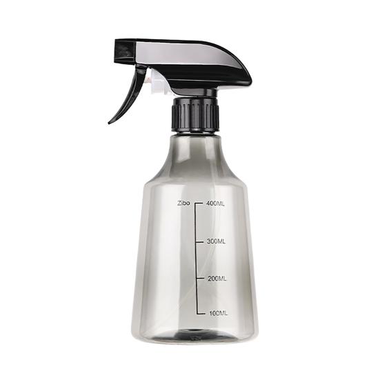 Spray Bottle Refillable Water Transparent Scale Fine Bottle with Mist Adjustable Nozzle серый