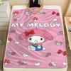 1PC Sanrio Cute Print Flannel Blanket, High quality All Seasons, Home Decor, Warmth and Comfort, Perfect for Christmas Gifts