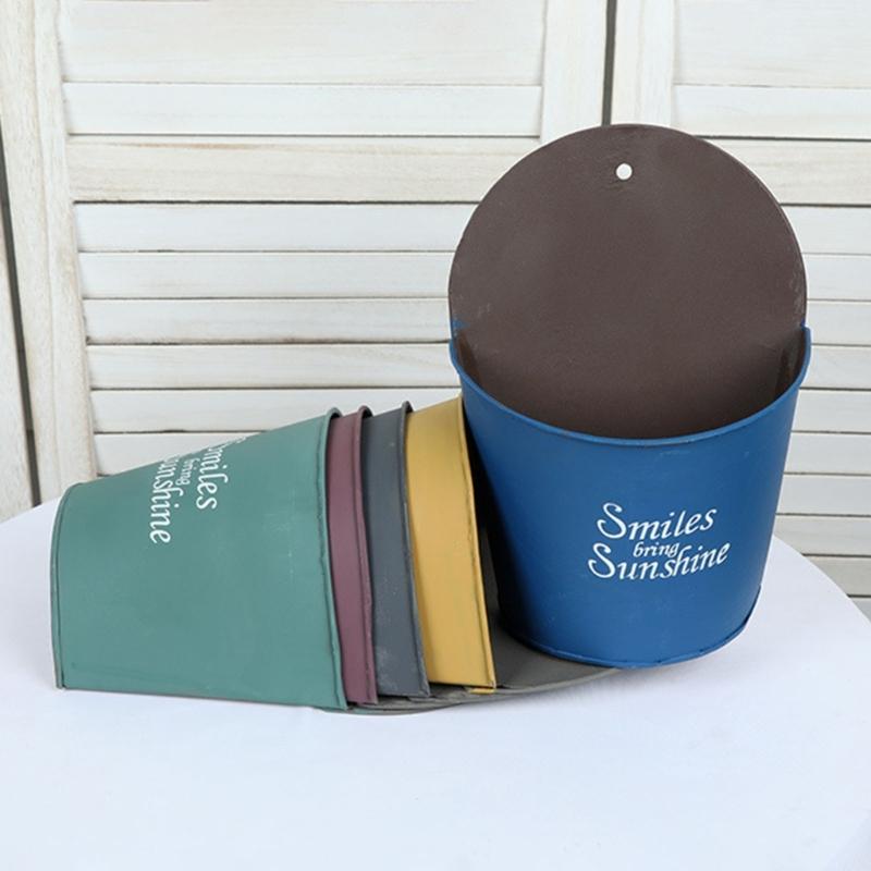 Vaso da Fiori da Parete Cesti per Piante da Appendere Cesto Semicircolare Balcone Giardino