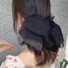 3Pcs Fashion Korean Chiffon Large Bow Spring Clip Hair Accessory Women Lace Hair Clip Spring Accessories, Hair Accessories