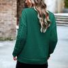 2026 New Women's Round Neck Sweater, Casual Long Sleeve Knit Top for Autumn Winter Daily Wear
