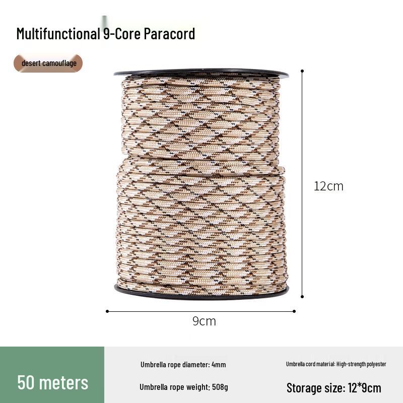 Outdoor 4mm Paracord Camping Wind Rope