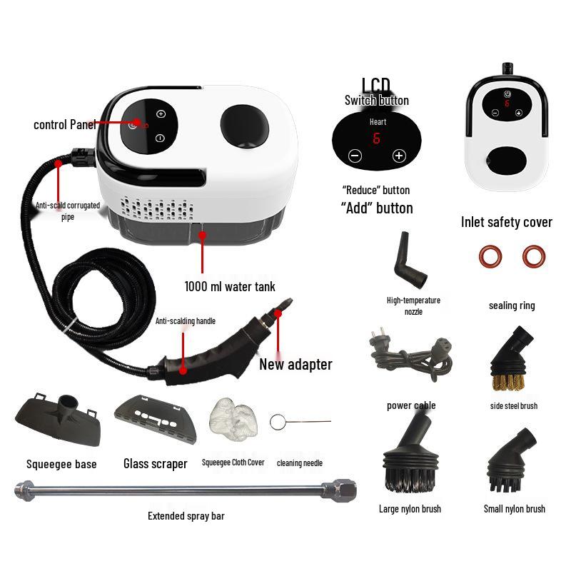 Multi-functional Handheld Steam Cleaner: High-Pressure Hood & Household Disinfection